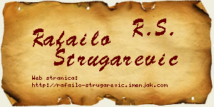 Rafailo Strugarević vizit kartica